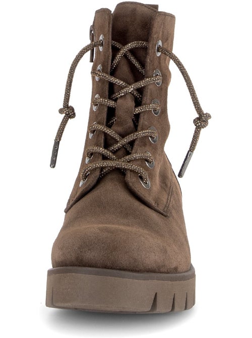 Bottines en cuir velours - Kiabi Bottines en cuir velours - Kiabi
