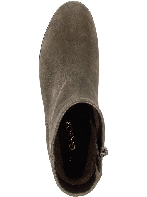 Bottines en cuir velours - Kiabi Bottines en cuir velours - Kiabi