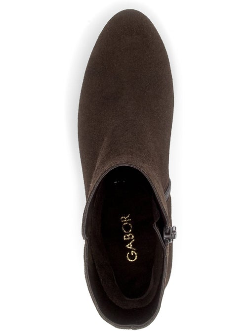 Bottines en cuir velours - Kiabi Bottines en cuir velours - Kiabi