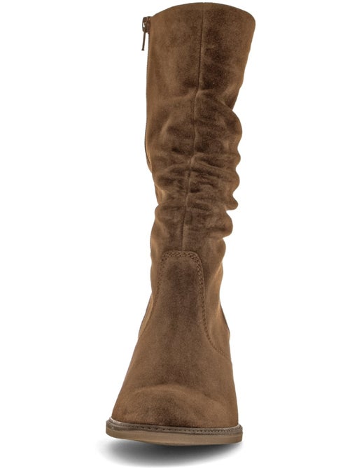 Bottines en cuir velours - Kiabi Bottines en cuir velours - Kiabi