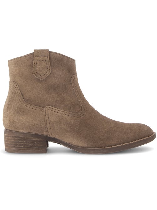 Bottines en cuir velours - Kiabi Bottines en cuir velours - Kiabi