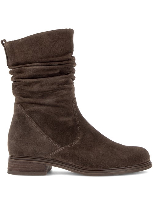 Bottines en cuir velours - Kiabi Bottines en cuir velours - Kiabi