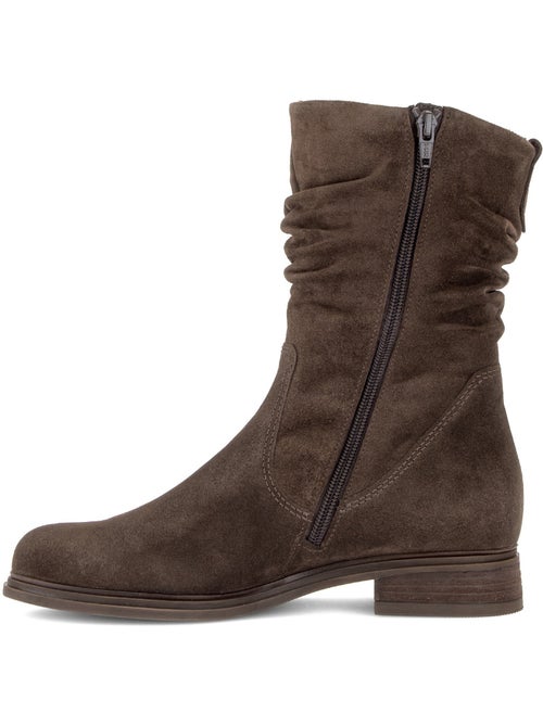 Bottines en cuir velours - Kiabi Bottines en cuir velours - Kiabi