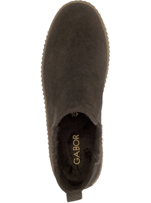 Bottines en cuir velours - Kiabi Bottines en cuir velours - Kiabi