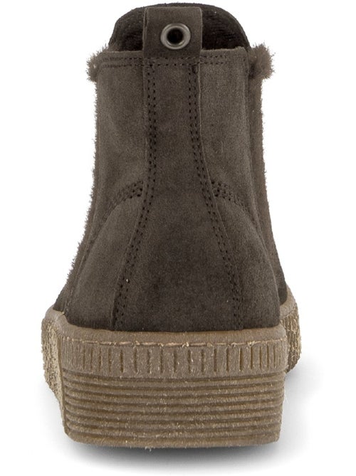 Bottines en cuir velours - Kiabi Bottines en cuir velours - Kiabi
