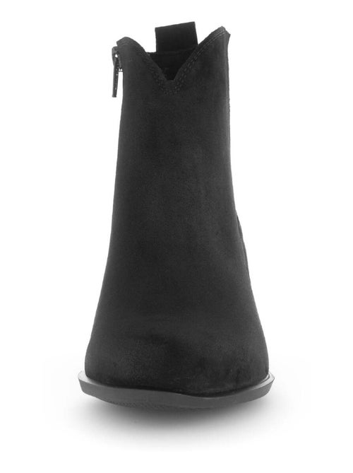 Bottines  en cuir velours - Kiabi