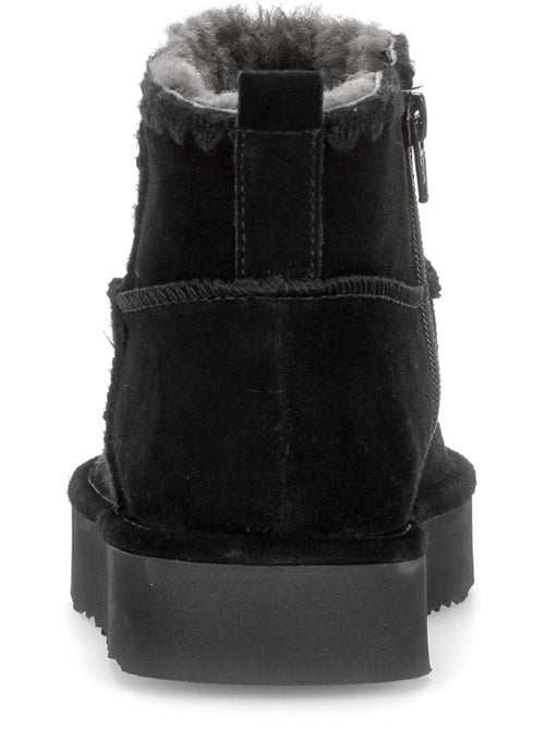 Bottines en cuir velours - Kiabi Bottines en cuir velours - Kiabi