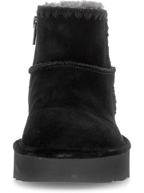 Bottines en cuir velours - Kiabi Bottines en cuir velours - Kiabi