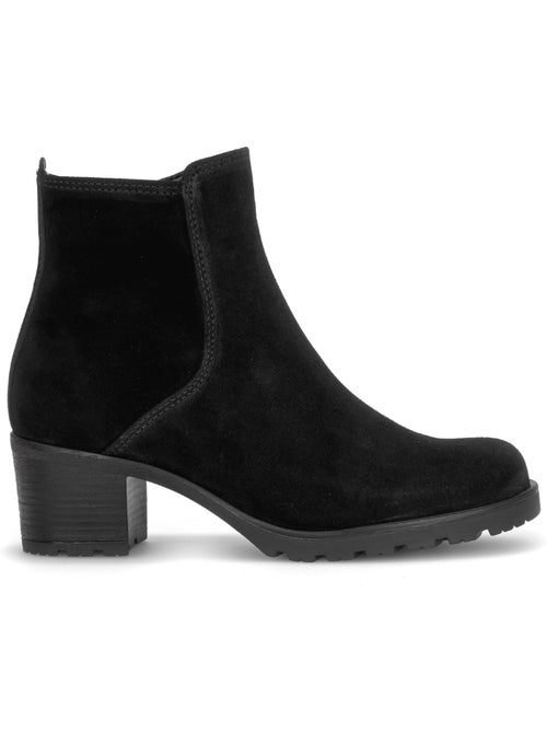 Bottines en cuir velours - Kiabi Bottines en cuir velours - Kiabi