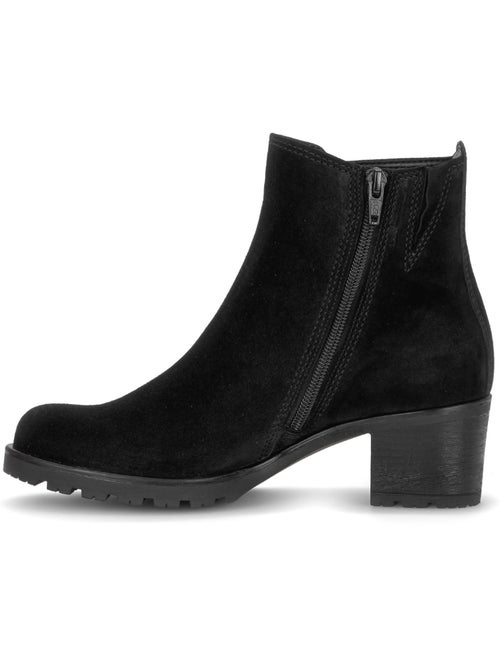 Bottines en cuir velours - Kiabi Bottines en cuir velours - Kiabi
