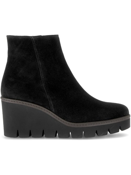 Bottines en cuir velours - Kiabi Bottines en cuir velours - Kiabi