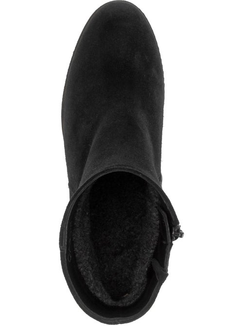 Bottines en cuir velours - Kiabi Bottines en cuir velours - Kiabi