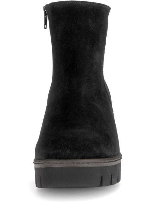 Bottines en cuir velours - Kiabi Bottines en cuir velours - Kiabi
