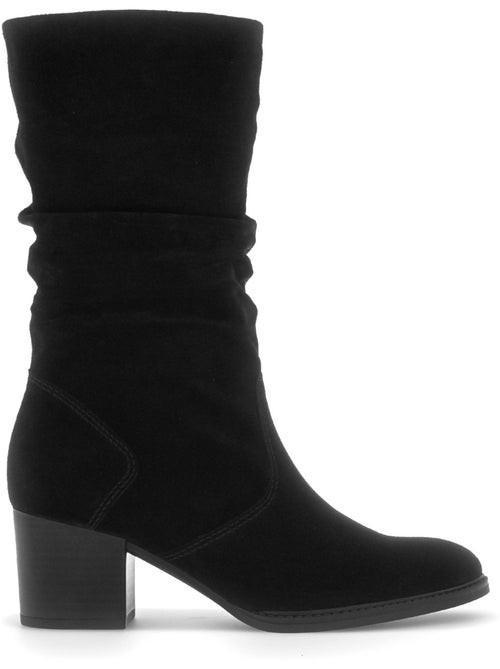 Bottines en cuir velours - Kiabi Bottines en cuir velours - Kiabi