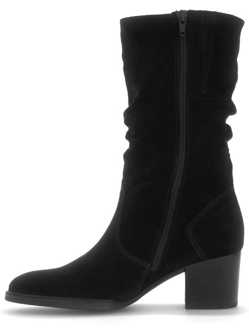 Bottines en cuir velours - Kiabi Bottines en cuir velours - Kiabi