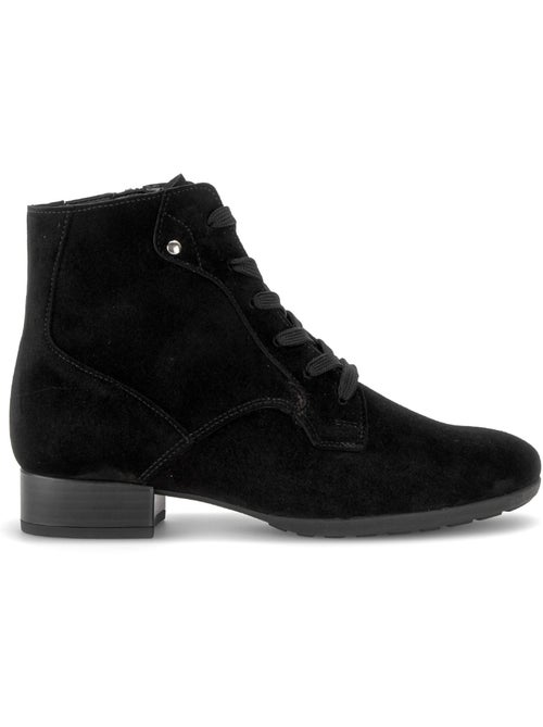 Bottines en cuir velours - Kiabi Bottines en cuir velours - Kiabi