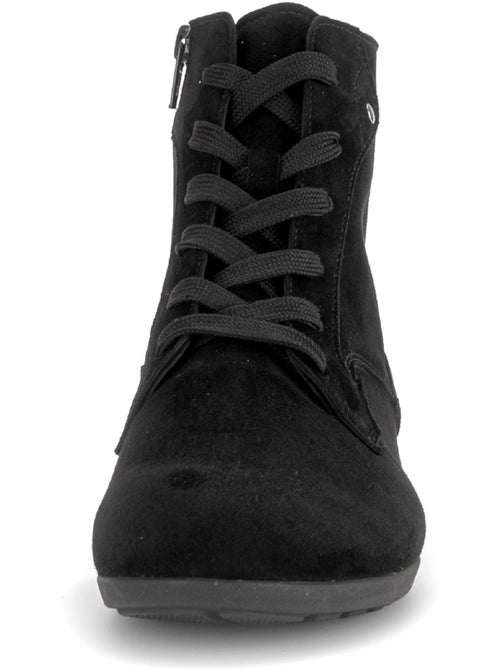 Bottines en cuir velours - Kiabi Bottines en cuir velours - Kiabi