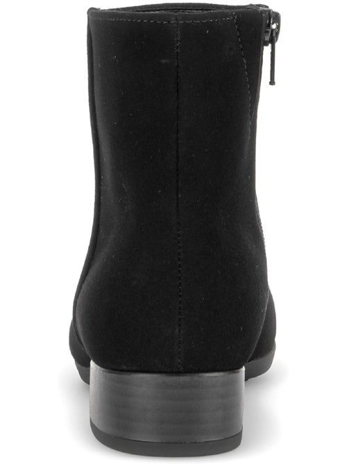 Bottines en cuir velours - Kiabi Bottines en cuir velours - Kiabi