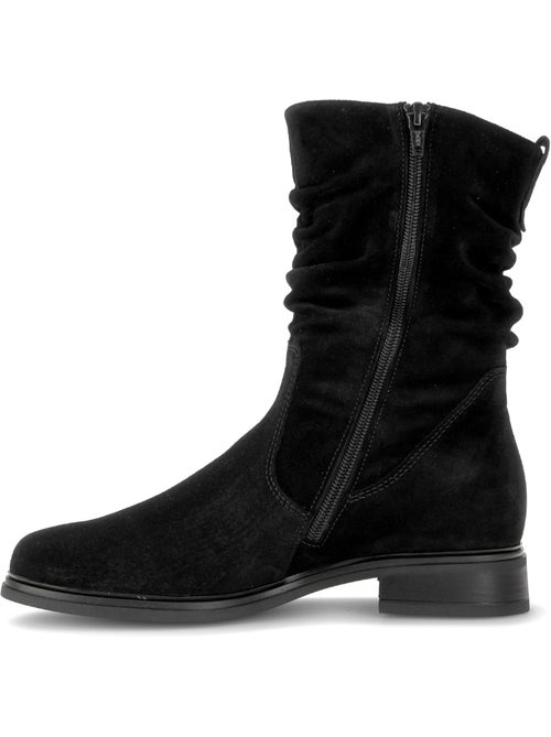 Bottines en cuir velours - Kiabi Bottines en cuir velours - Kiabi