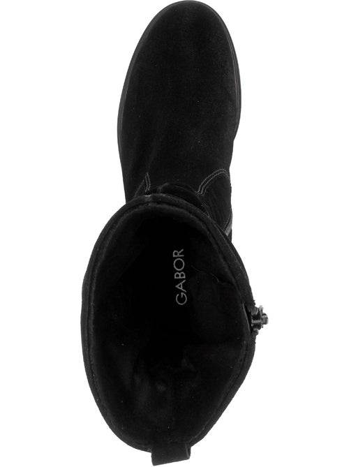 Bottines en cuir velours - Kiabi Bottines en cuir velours - Kiabi