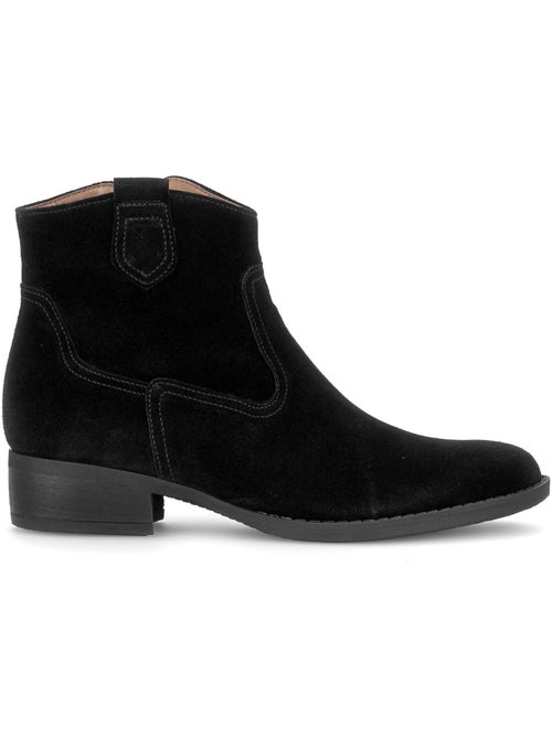 Bottines en cuir velours - Kiabi Bottines en cuir velours - Kiabi