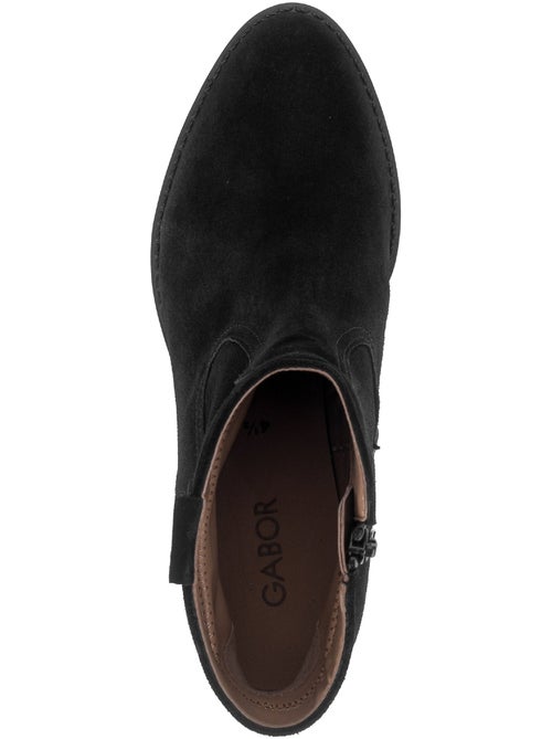 Bottines en cuir velours - Kiabi Bottines en cuir velours - Kiabi