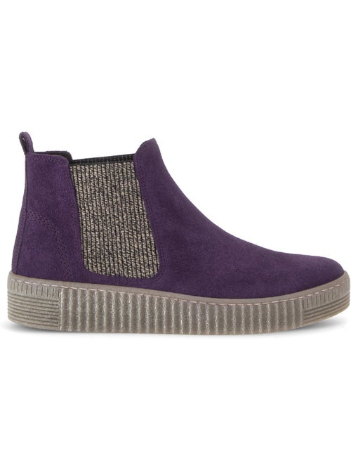 Bottines en cuir velours - Kiabi Bottines en cuir velours - Kiabi