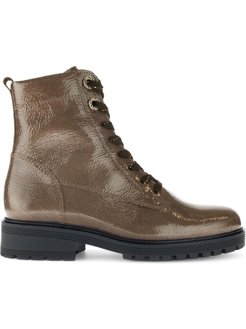 Bottines en cuir verni - Kiabi Bottines en cuir verni - Kiabi