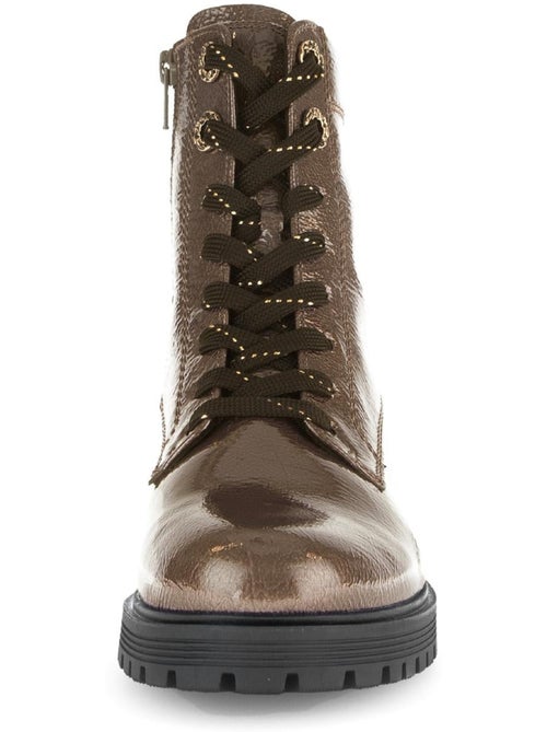 Bottines en cuir verni - Kiabi Bottines en cuir verni - Kiabi