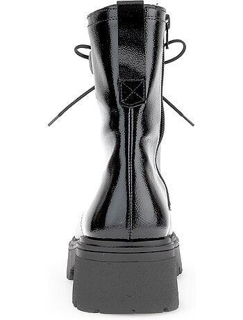 Bottines en cuir verni