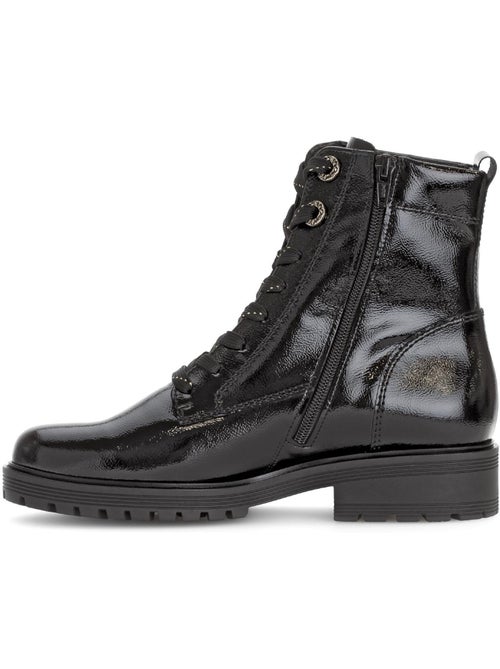 Bottines en cuir verni - Kiabi Bottines en cuir verni - Kiabi