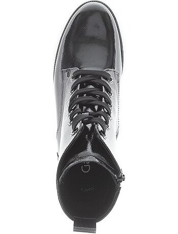 Bottines en cuir verni