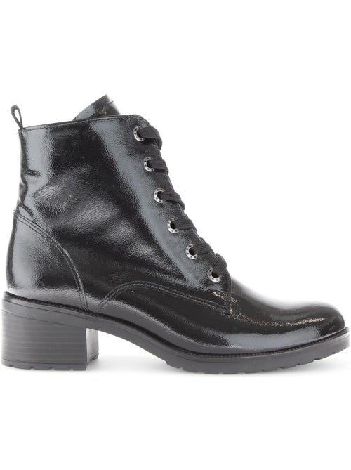 Bottines en cuir verni - Kiabi Bottines en cuir verni - Kiabi