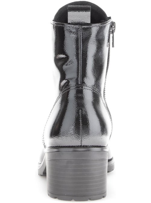 Bottines en cuir verni - Kiabi Bottines en cuir verni - Kiabi