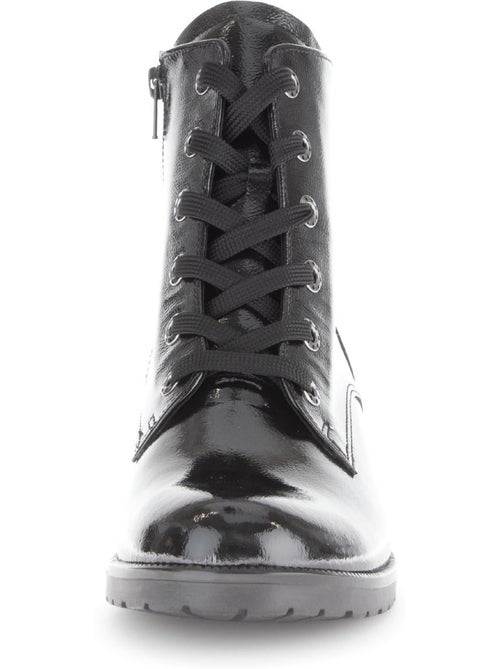 Bottines en cuir verni - Kiabi Bottines en cuir verni - Kiabi