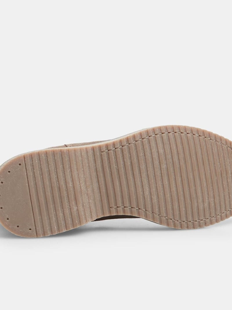 Bottines en daim BATA Taupe - Kiabi