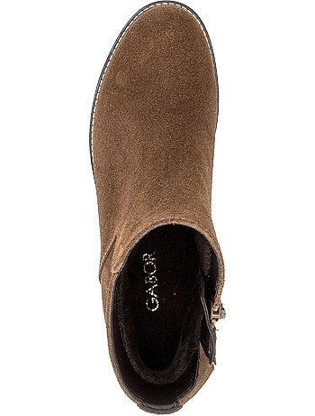 Bottines en daim
