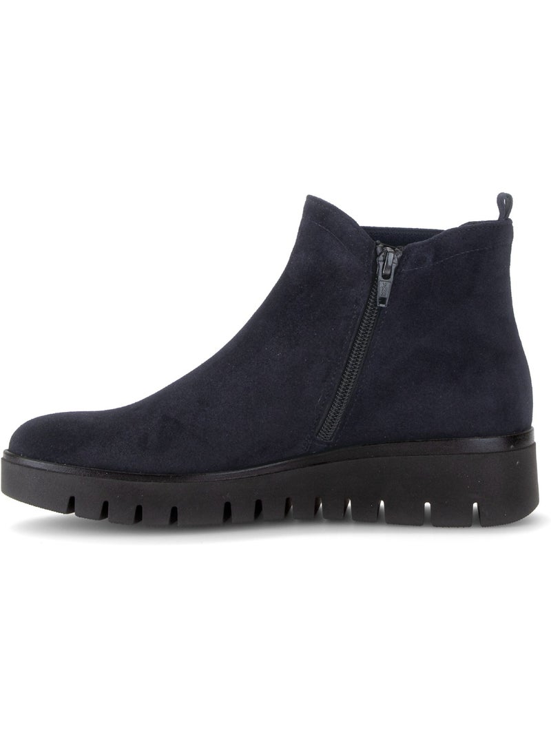 Bottines  en daim Bleu - Kiabi