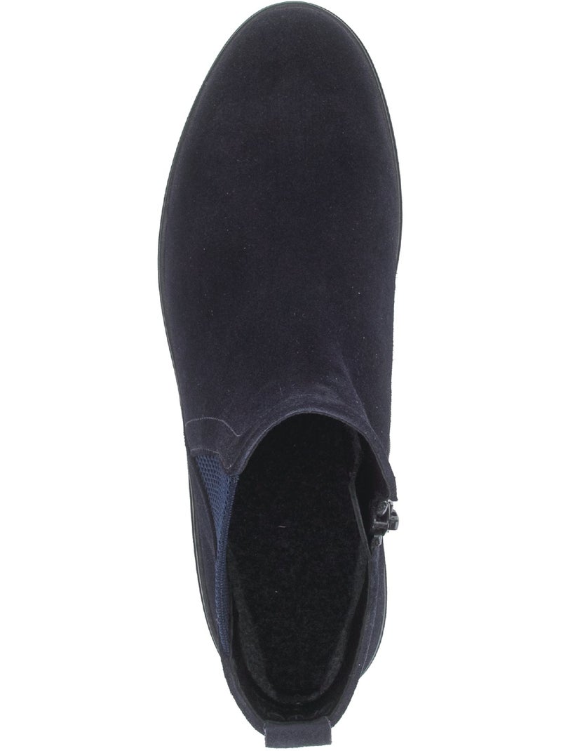Bottines  en daim Bleu - Kiabi
