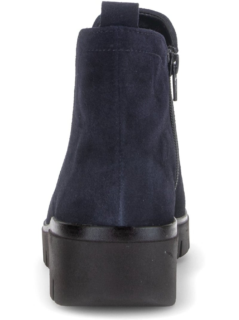 Bottines  en daim Bleu - Kiabi