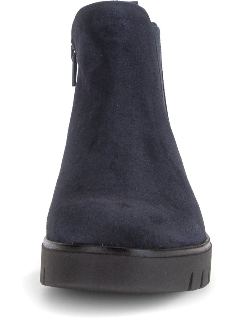 Bottines  en daim Bleu - Kiabi