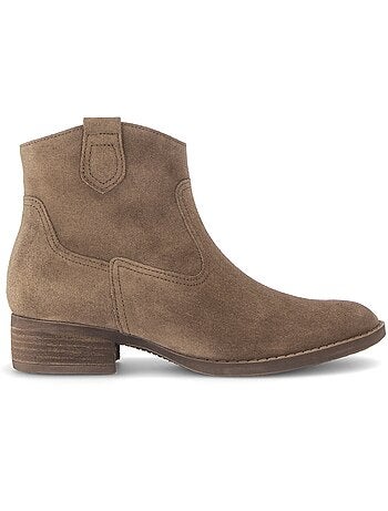 Bottines en daim (doublure intérieure cuir)