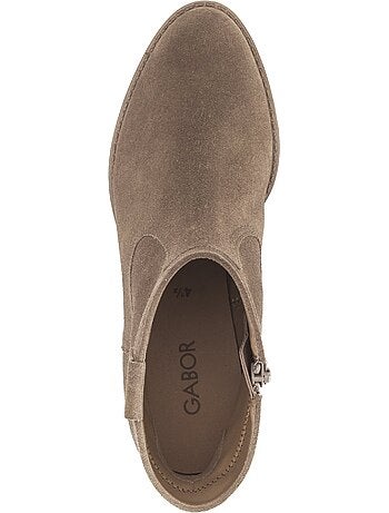Bottines en daim (doublure intérieure cuir)