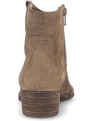 Bottines en daim (doublure intérieure cuir)