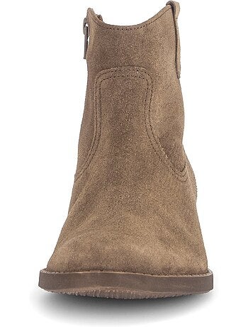 Bottines en daim (doublure intérieure cuir)