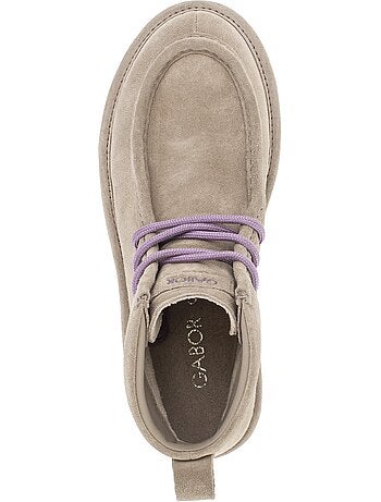 Bottines en daim (lacets )
