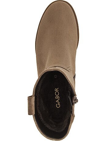 Bottines en daim