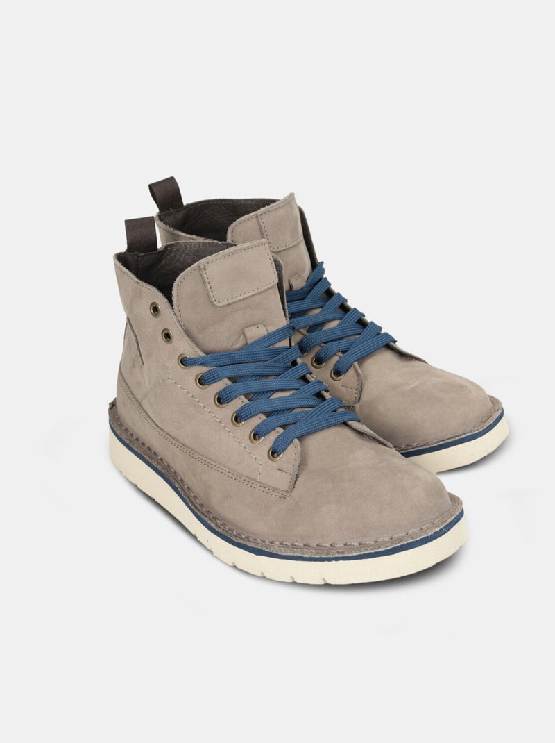Bottines en nubuck BATA Taupe - Kiabi
