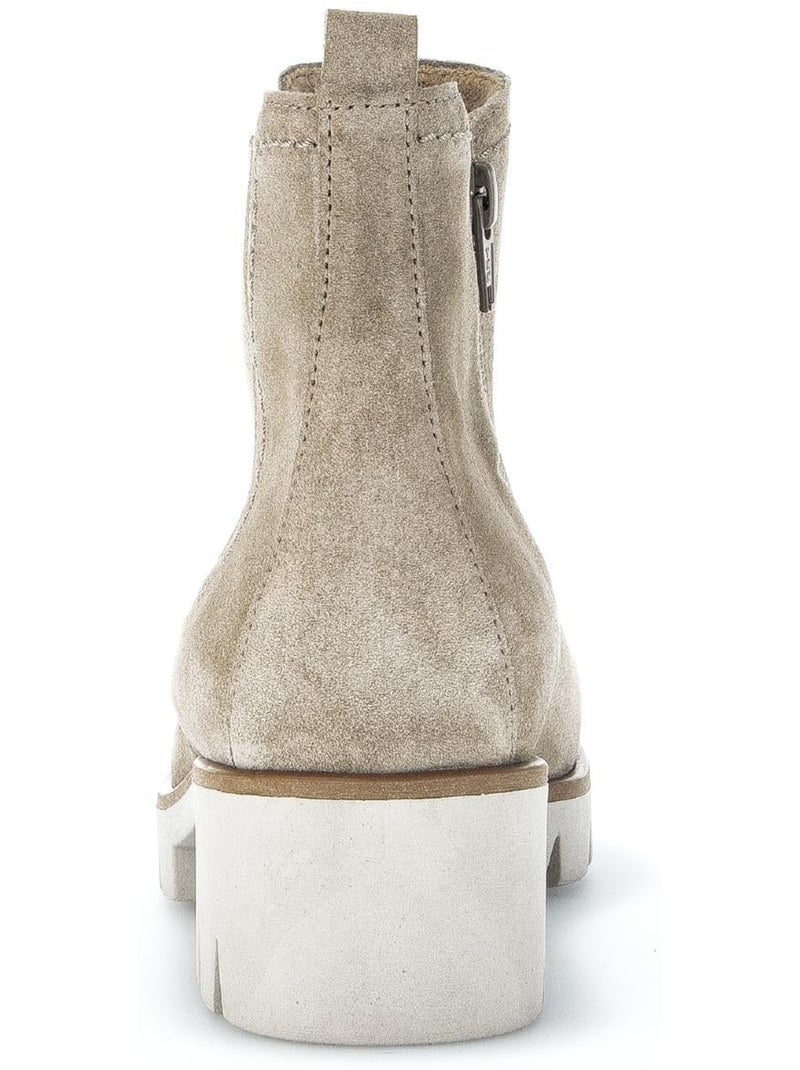 Bottines  en Nubuck Beige - Kiabi