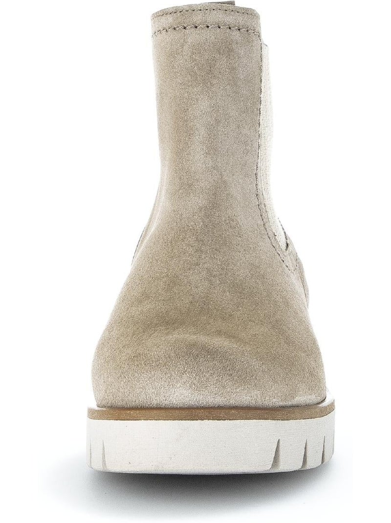 Bottines  en Nubuck Beige - Kiabi